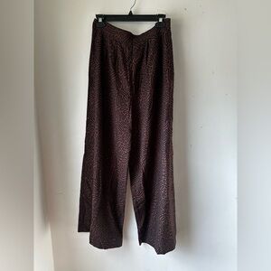 Maxine pant side zip and button rope jacquard